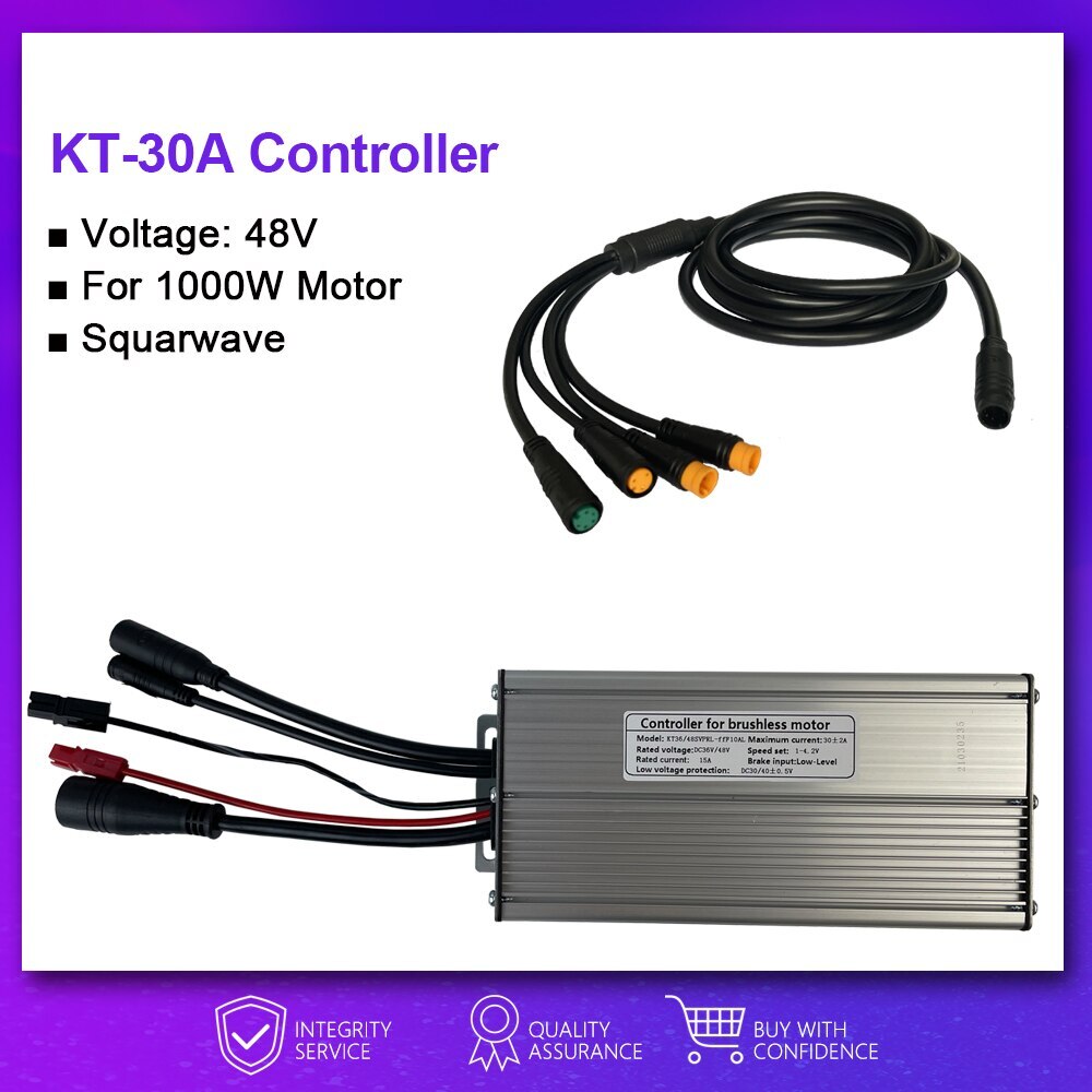 Squarewave Controller 15A-50A SM/Waterproof Plug Electric Bike Controller
