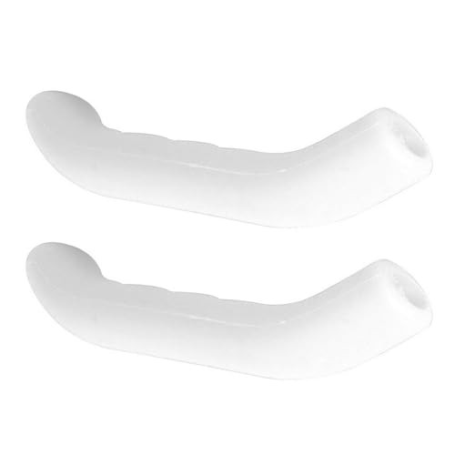 1 Pair Brake Grip Cover Bike Brake Lever Cover Soft Anti-Slip Brake White