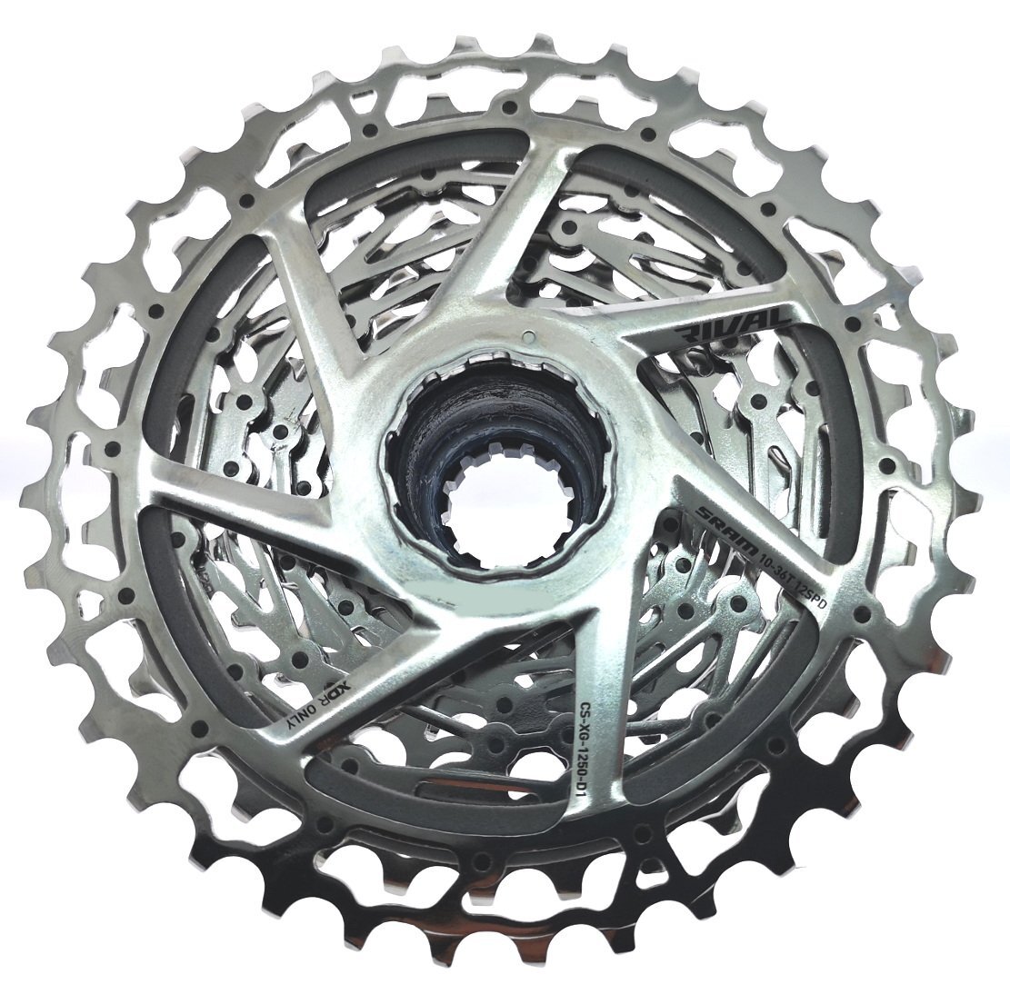 SRAM RIVAL AXS 12 Speed XG-1250 10-36T Cassette, RED/FORCE MAX 36T RD USABLE