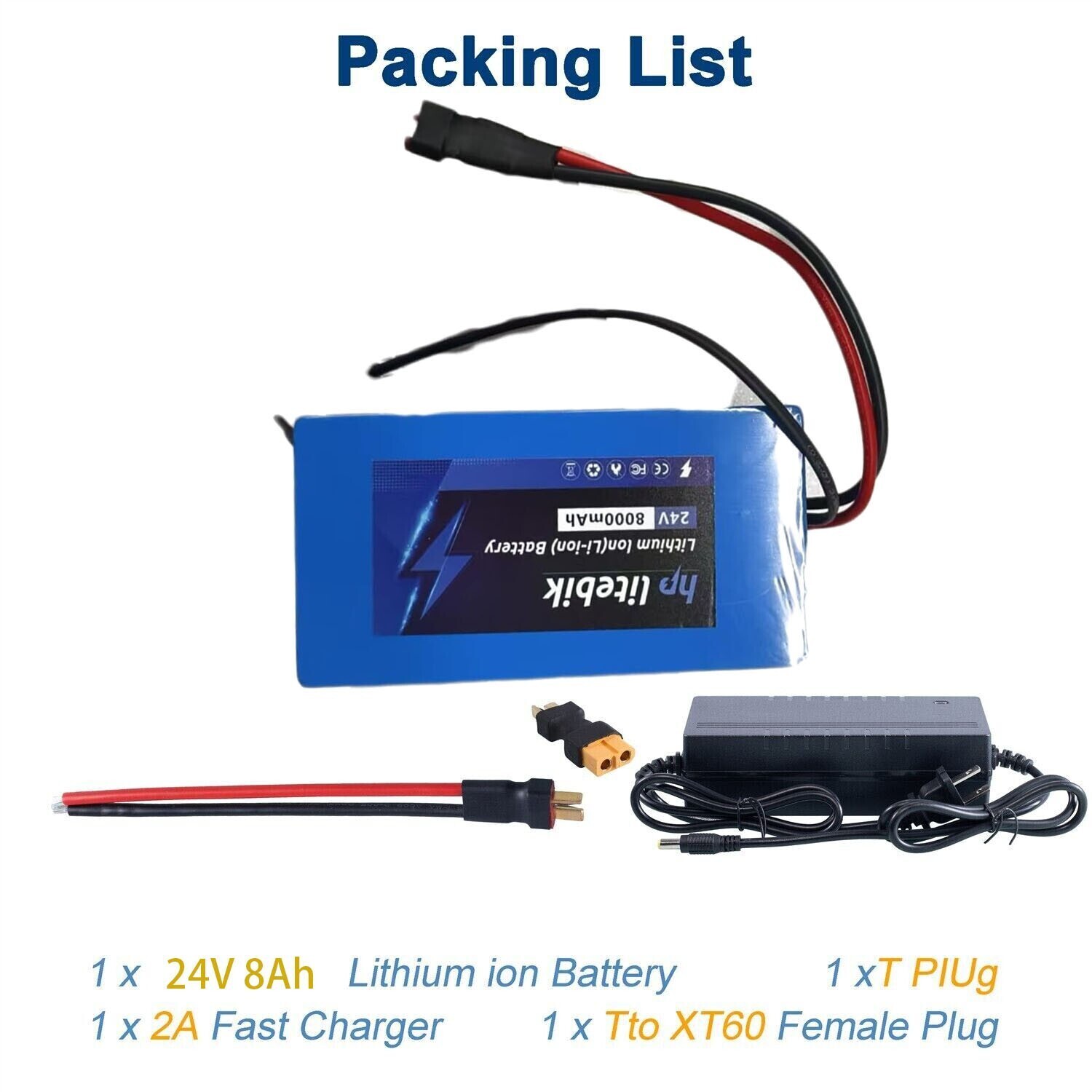 24V Li-Ion Lithium e-bike Ebike Battery For 350W 250W 500W 800W electric Bike