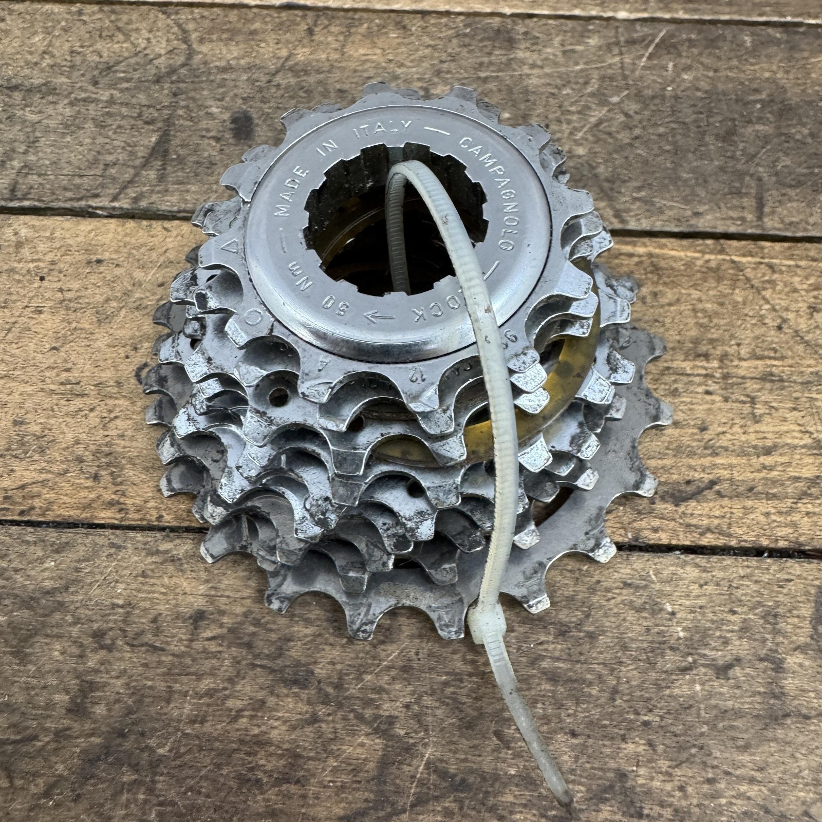 Vintage Campagnolo Cassette 9 Speed 12-21T 21T Silver Steel Road Italy Campy