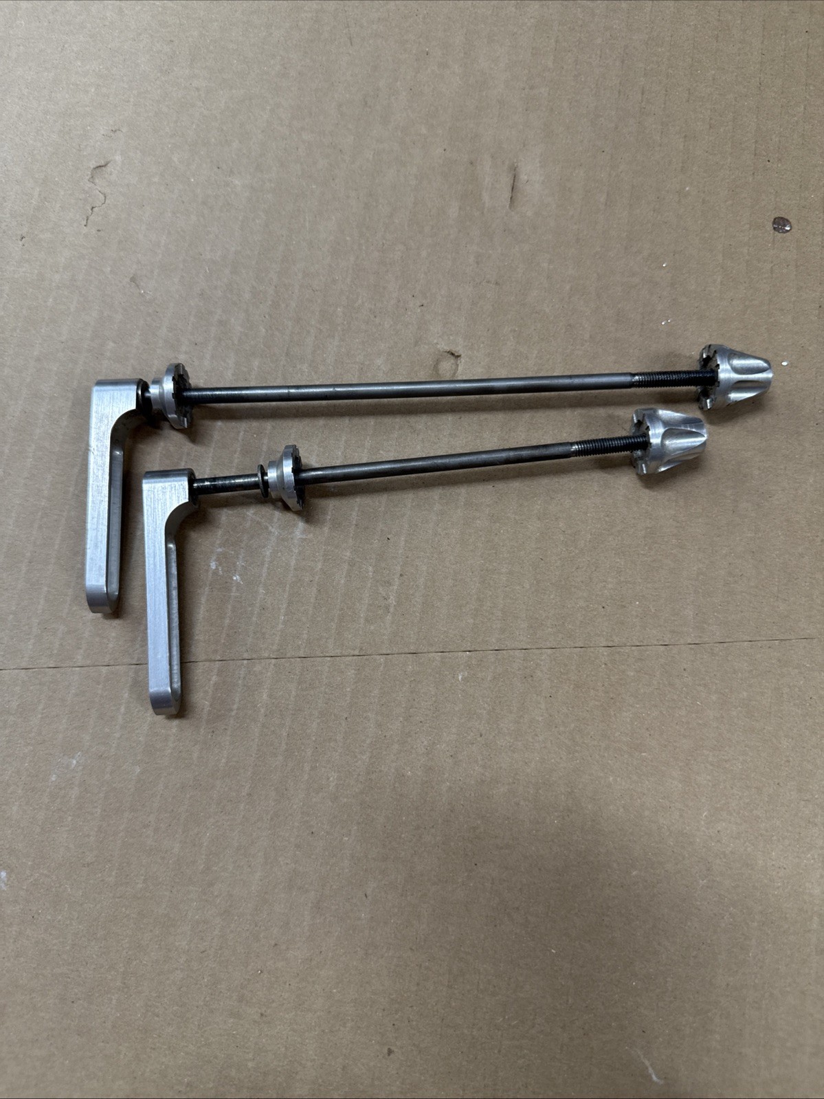 Rare Vintage Gravity Research Skewers in Silver 65 grams Classic MTB