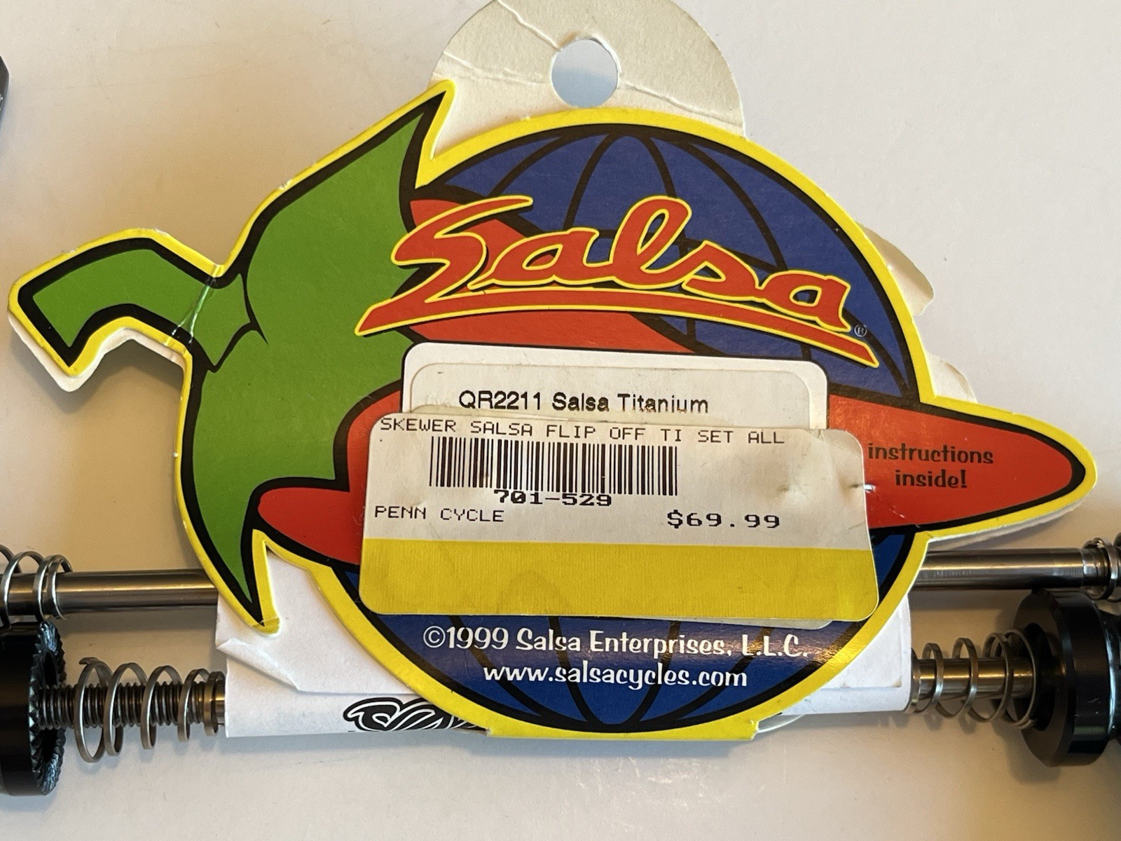 Salsa Titanium Flip Off Skewer Set Vintage Brand New In Packaging NOS