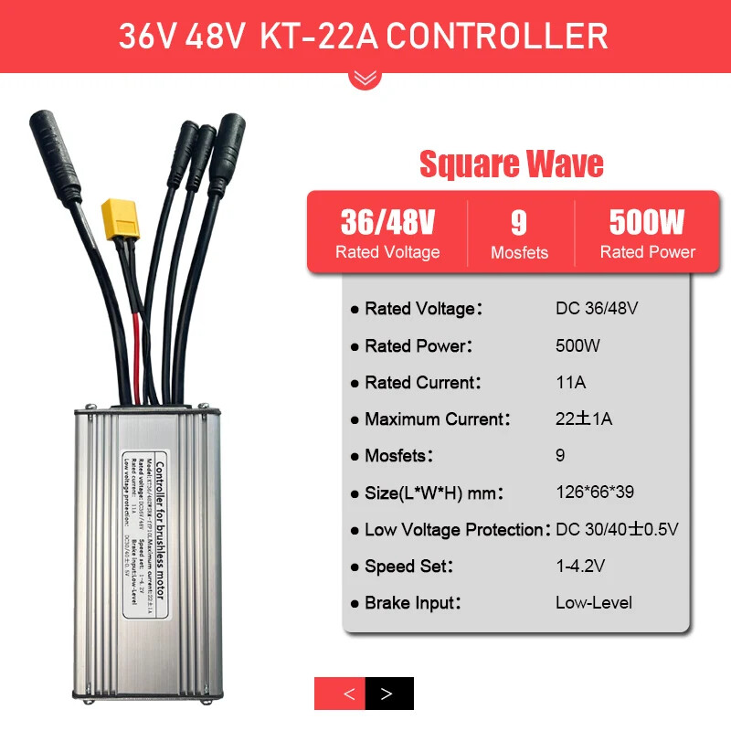 36V 250W 350W 48V 500W 750W 1000W 1500W Waterproof Brushless E-bike Controller