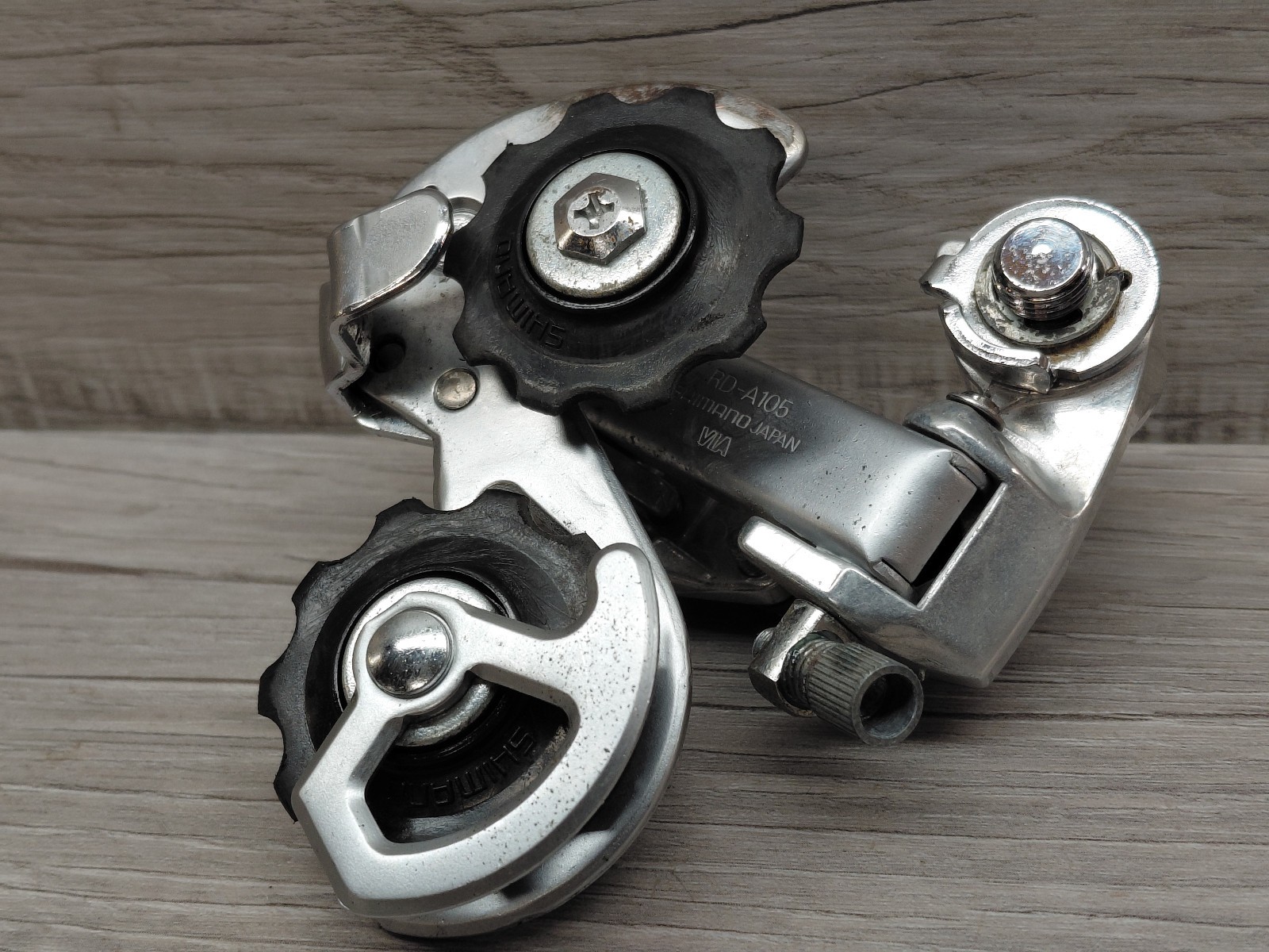 Vintage 1970’s Shimano RD-A105 Golden Arrow Rear Derailleur Silver – Japan