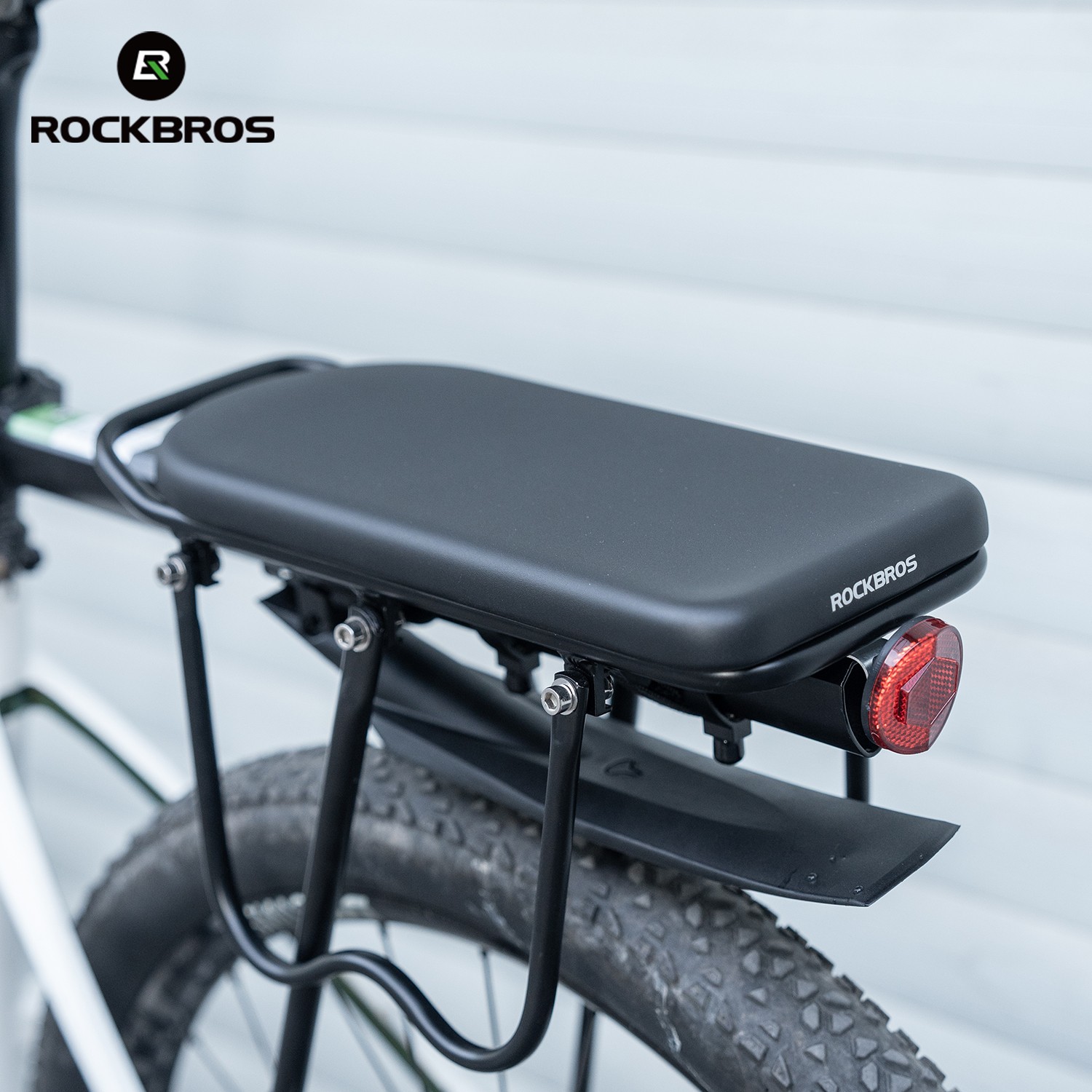 ROCKBROS Bike Rear Rack Seat Saddle Manned Cushion Wide Soft Pad Bike Accessory