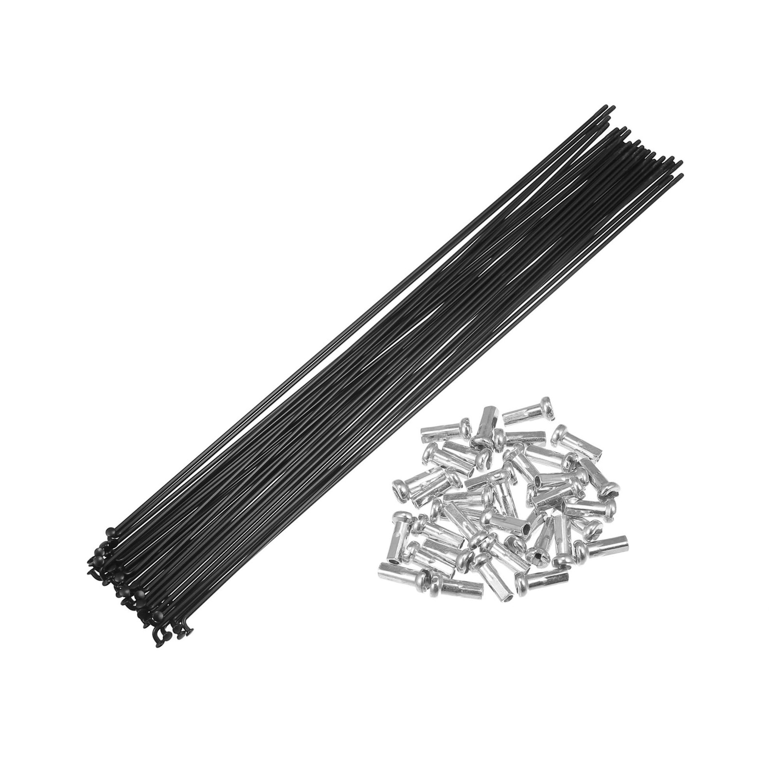 36pcs Bicycle Carbon Steel Spokes 14G Heavy Duty Bike Wheel Spokes Nipples