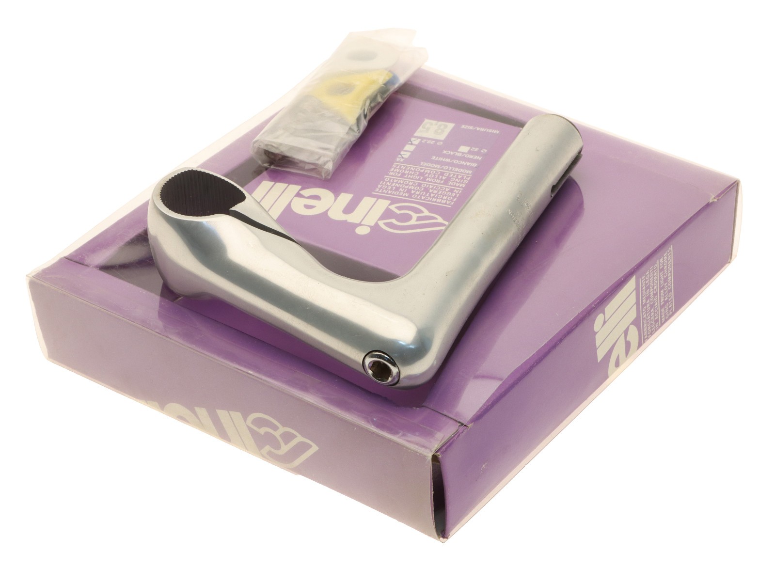 Cinelli 1″ X/A 22.2mm Quill Stem 85mm 26.4mm Clamp Silver -17° XA NEW NIB NOS