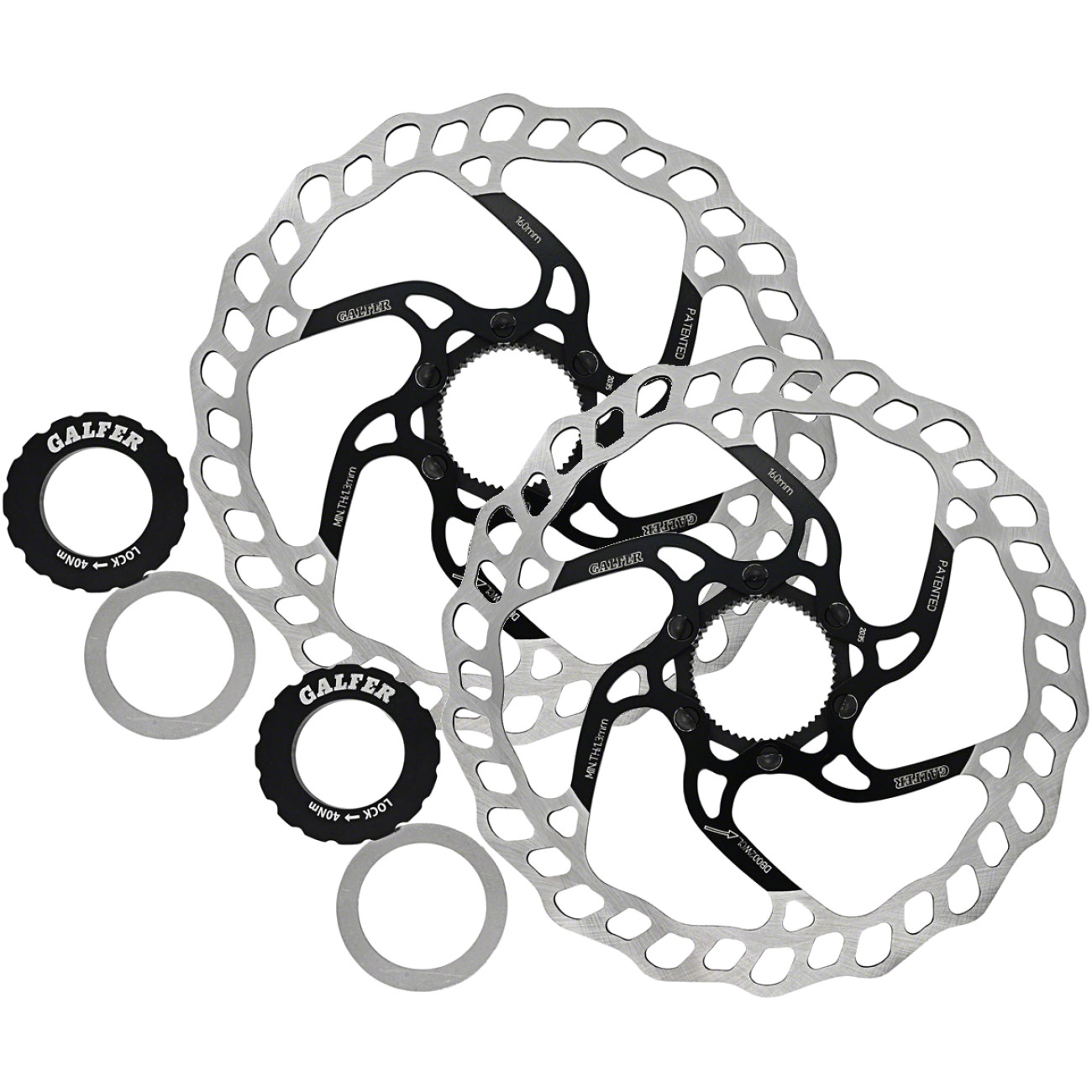 Galfer MTB Disc Brake Rotor 160mm Centerlock 1.8mm | High Carbon Stainless
