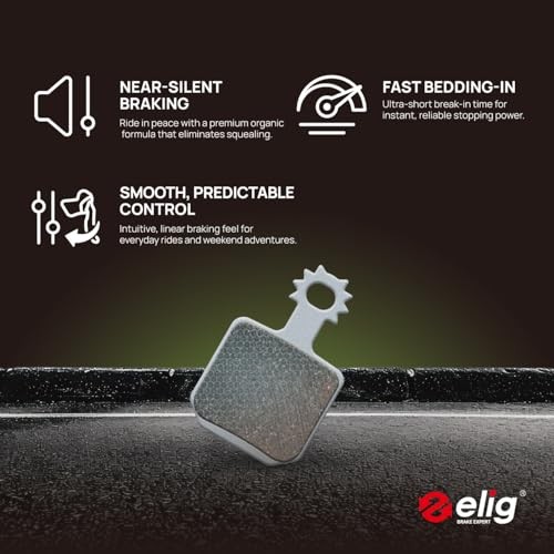 Bike Disc Brake Pads for Magura MT5 Estop, MT7 Pro, Silver (E2) 1 Pair – w/Pin
