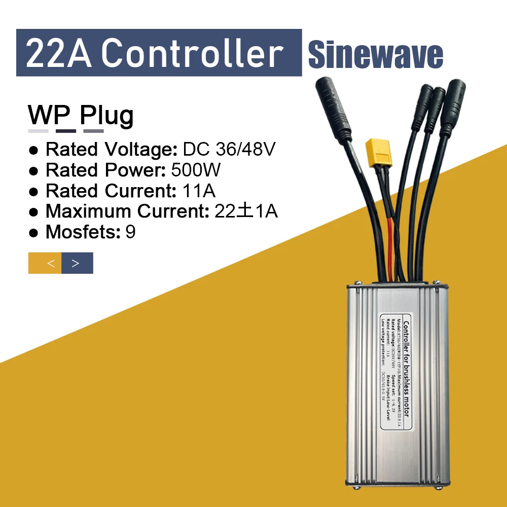 Electric Bike 36V/48V 15A/17A/22A/25A/30A/50A KT Squarewave/Sinewave Controller