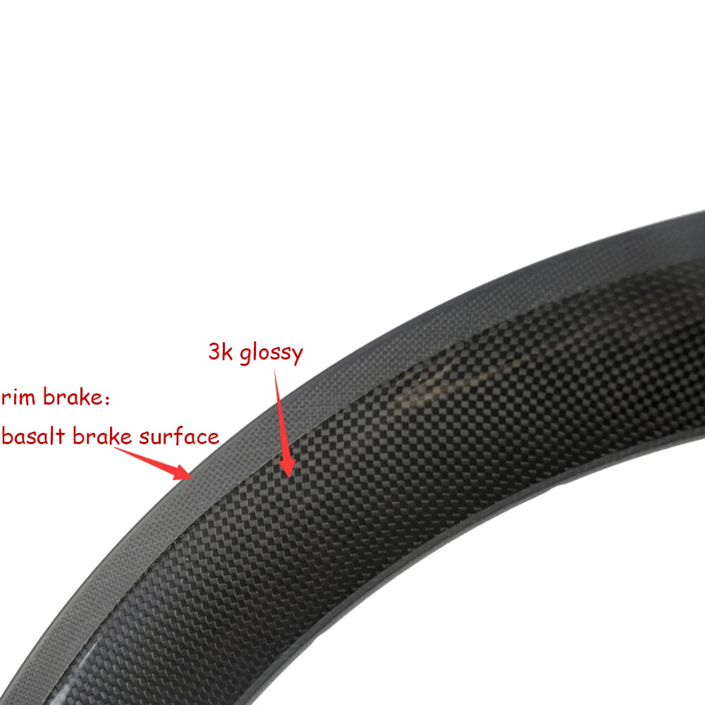 700C 38/50/60/88mm Carbon Road Bicycle Rims Clincher/Tubular/Tubeless