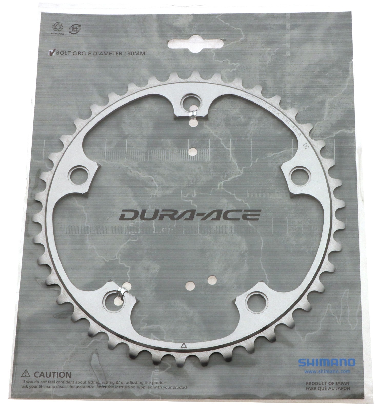 Shimano Dura-Ace FC-7800 Road Chainring 42T A SG-X 130 BCD 2X10 SPD 5 Bolt NOS
