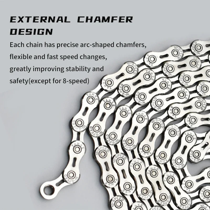 Bike Chain S8-S12 MTB Road Variable Speed 116/126 Links Bicycle Chain Durable