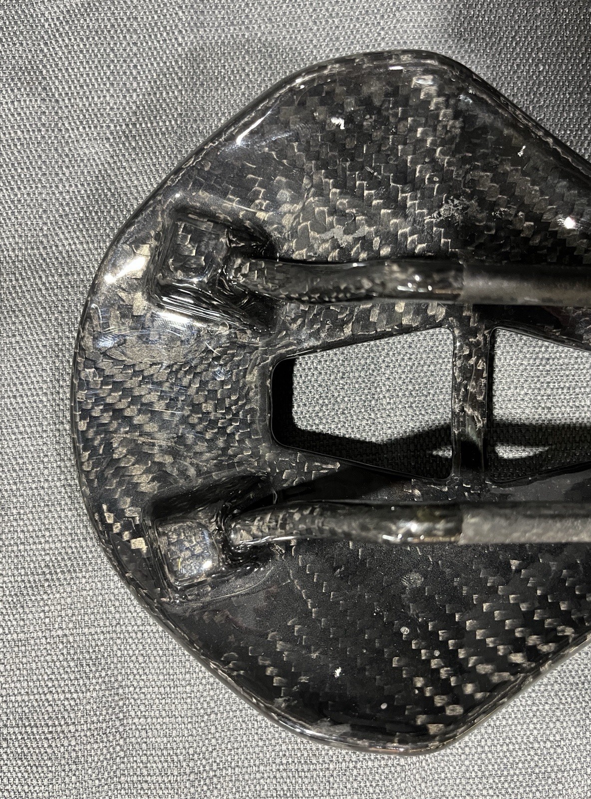 ODI Saddle MTB 147mm 7 x 9mm Carbon Fiber Rails & Shell 3D Printed 187g Black