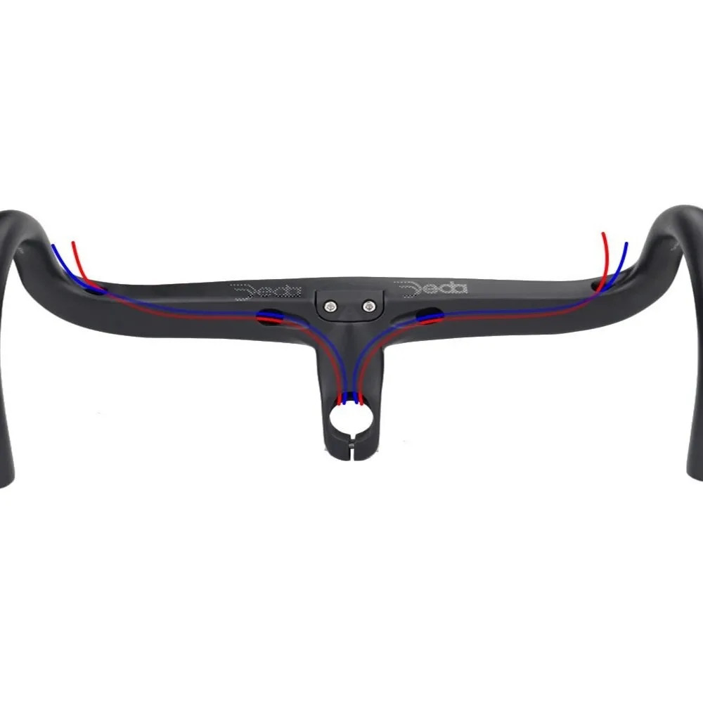 28.6mm Road Bike Carbon Integrated Handlebar with Headset Spacers Computer