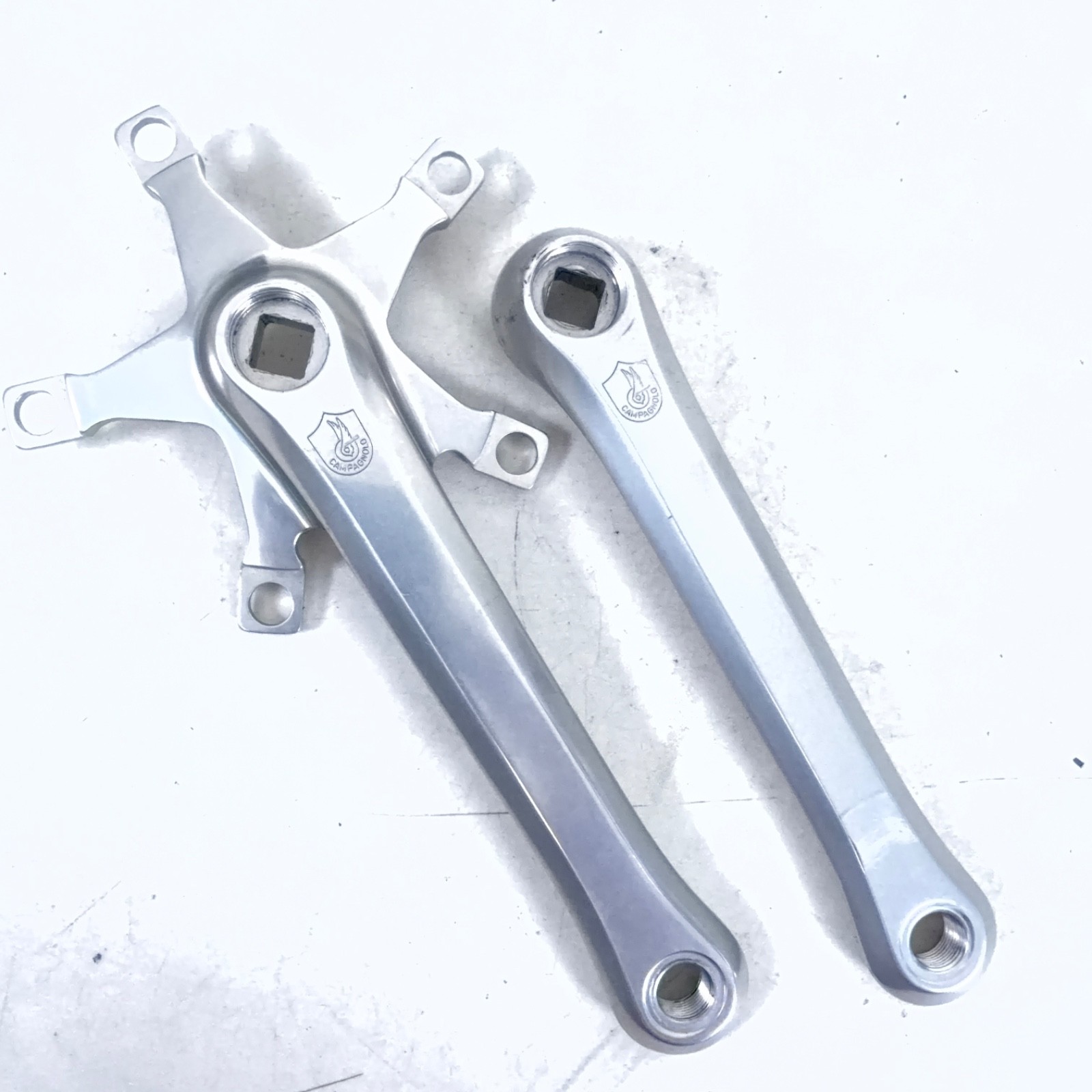 Vintage Campagnolo Triomphe Crank Set 116 BCD Shield Victory Double 170 mm