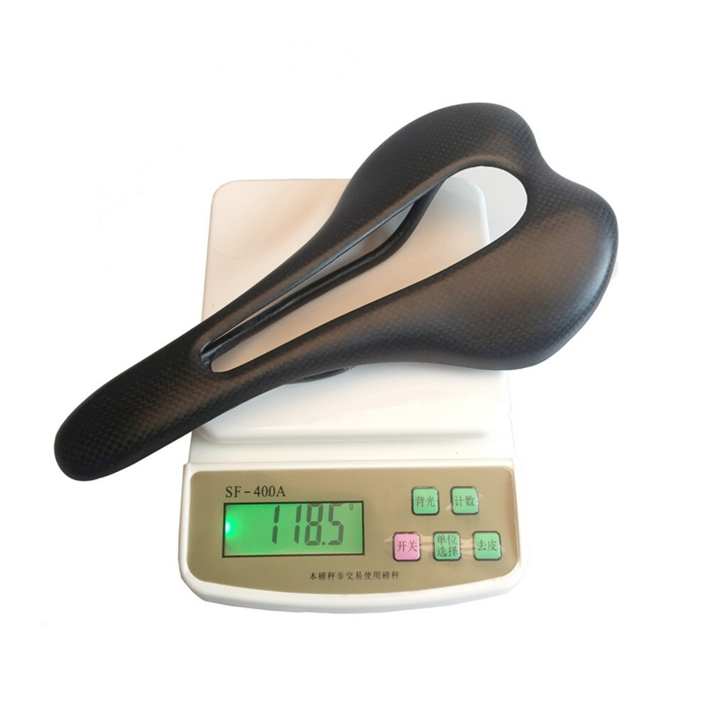 Ultralight Cycling Seat Full Carbon Bicycle Saddle Rail 7*9mm 120g Black No Logo