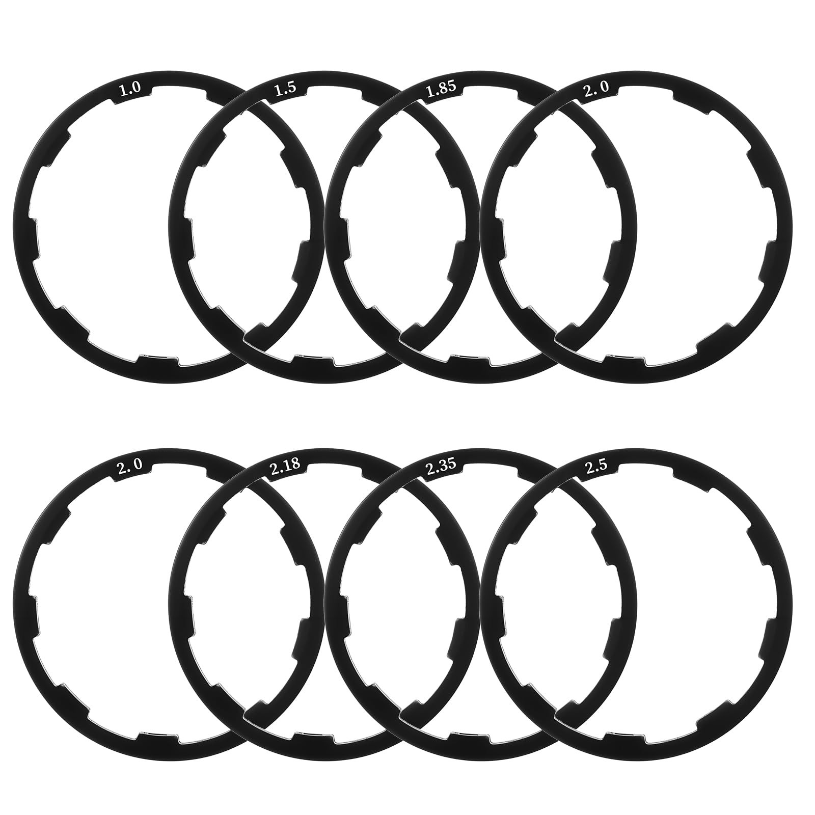 8 Pcs Headset Spacers for Bike Cassette, Bicycle Bottom Bracket Spacer 7-11Speed