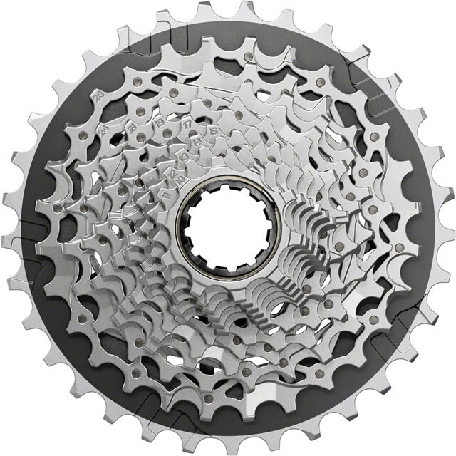 SRAM Force XG-1270 Cassette – 12-Speed, 10-33t, Silver, For XDR Driver Body, E1