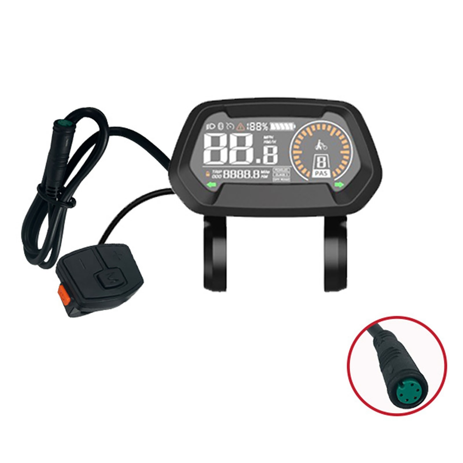 For bafang Motor Color Display with IPX5 Waterproof and Removable Bracket