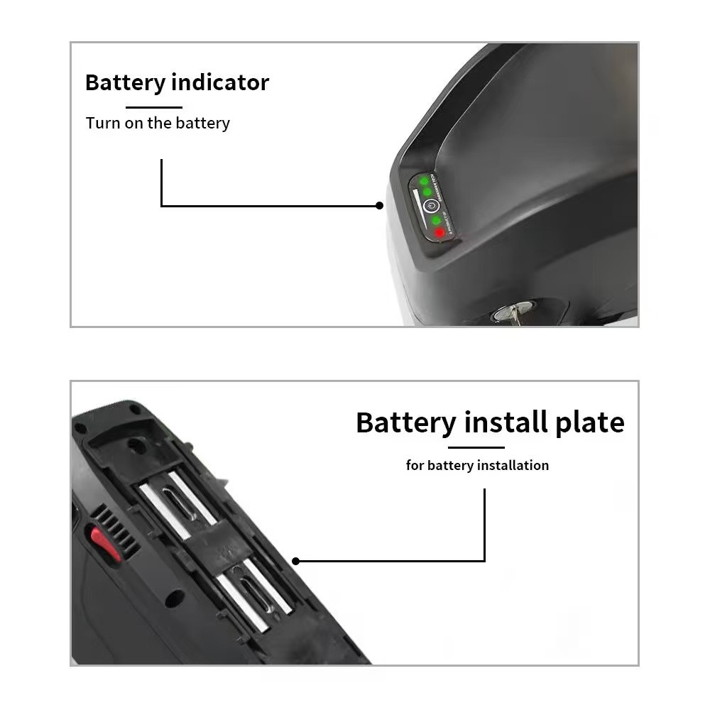 Hailong Ebike Battery 48v-13/15/17.5AH Lithium Pack with BMS for Electric Bike