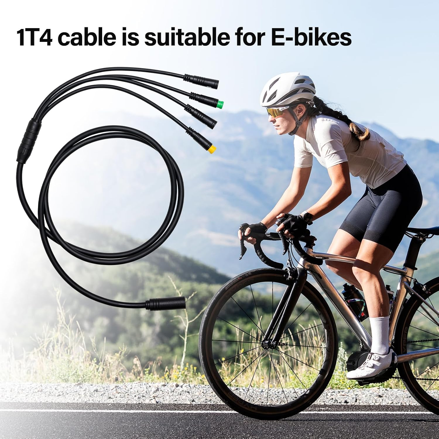 1T4 Cable Ebike Wiring Harness for BAFANG BBS01B BBS02B BBS HD Mid Drive Motor U