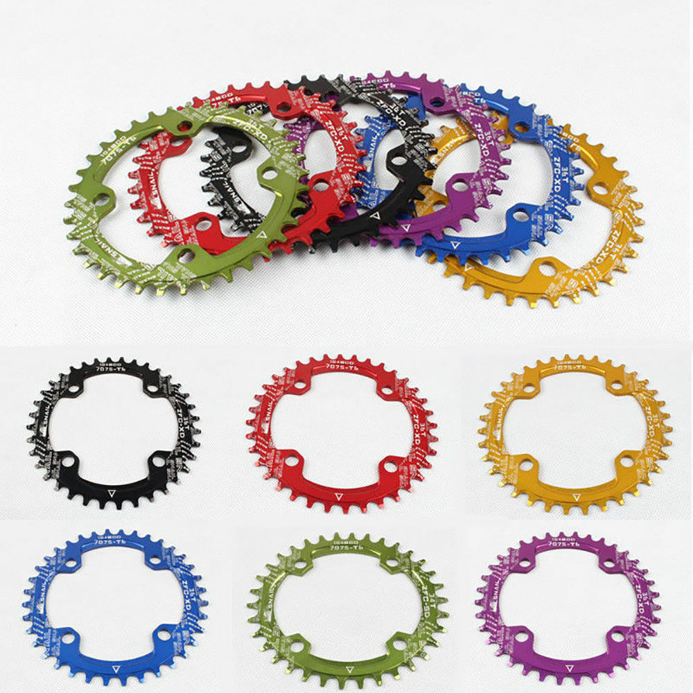 For Shimano MTB Crank 104BCD Single Crankset 30-42T Narrow Wide Chain Chainring