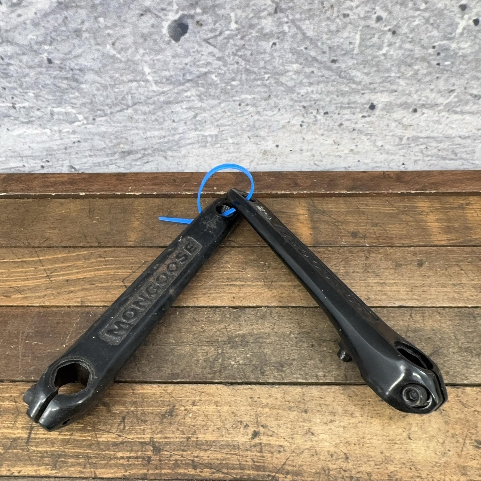 Mongoose BMX Crank Arms 3pc Hex Spindle 6 Side Flat 175 Mm Pair Arms 90s 00s BMX