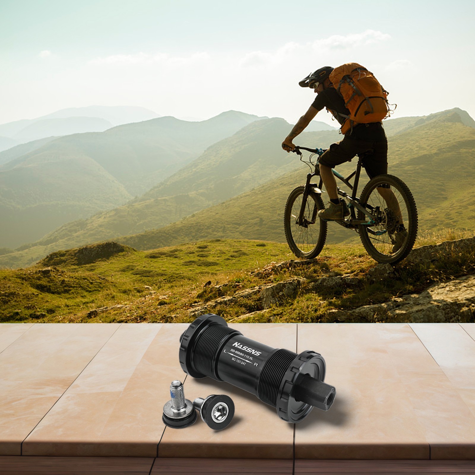 Efficiently Designed Mountain Bike Square Hole Bearing and Fixed Shaft