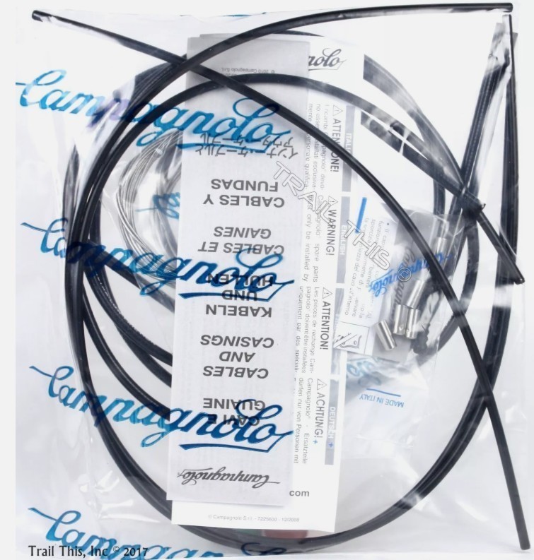 NEW 2024 CAMPAGNOLO ErgoPower ULTRA Shift Cable & Casings Set CG-ER600 BLACK