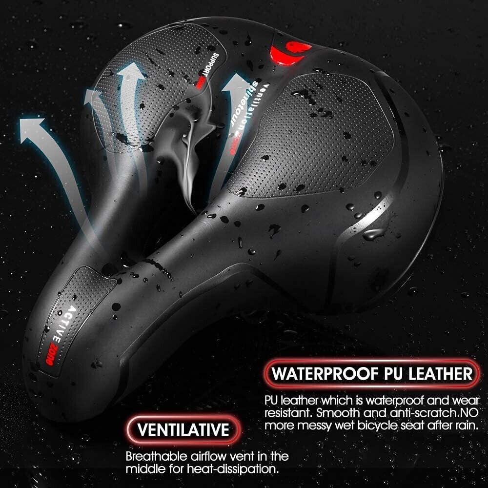 New Bicycle Saddle bike Comfort Wide Soft Bike Seat Sporty Air Cushion US 】