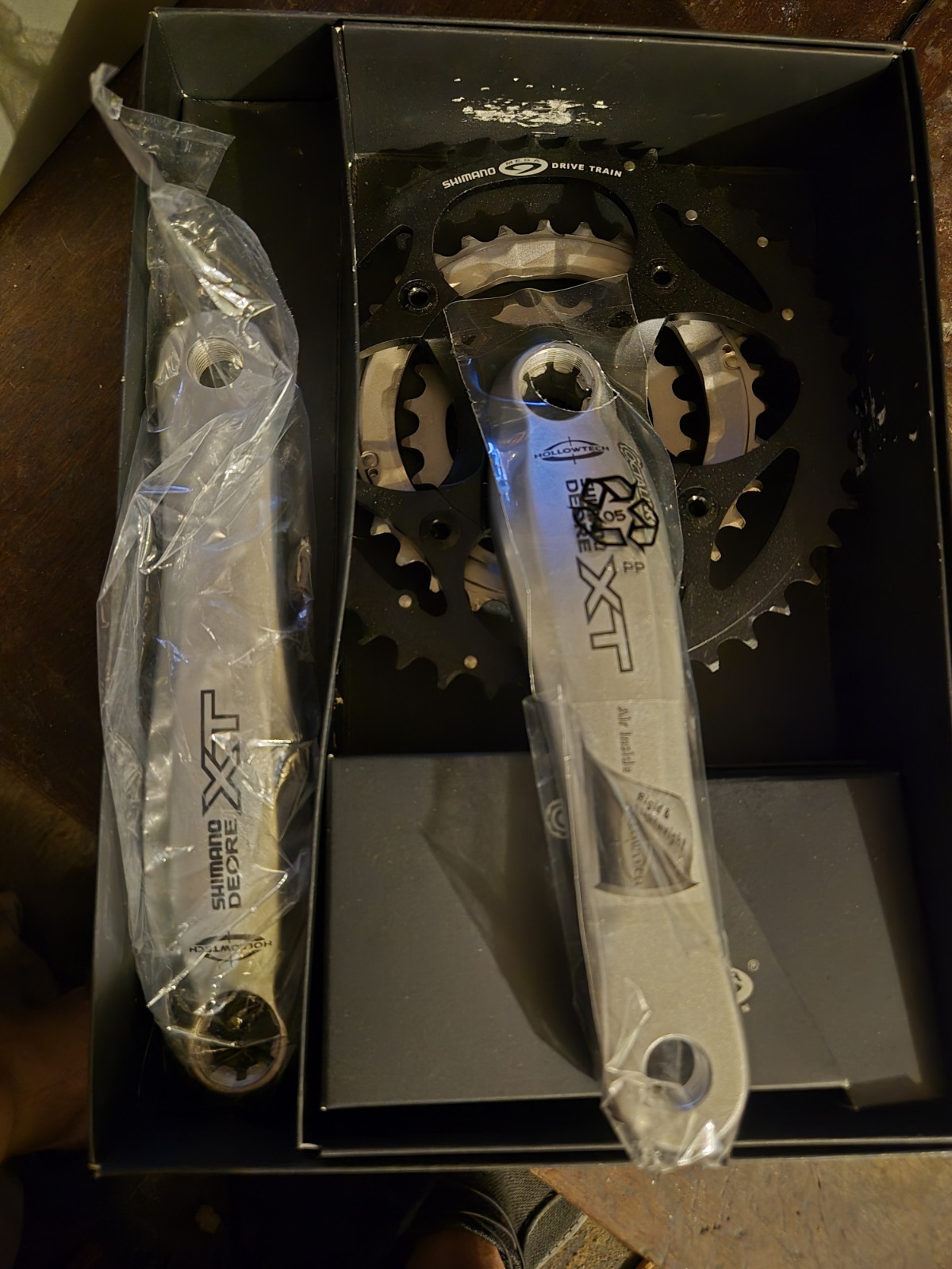 Shimano Deore Xt Crankset And Rear Derailleur Nos M750/m752