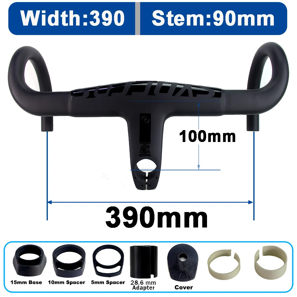 Carbon Aero Road Integrated Handlebar Screw 31.8mm Diameter and 28.6mm Converter