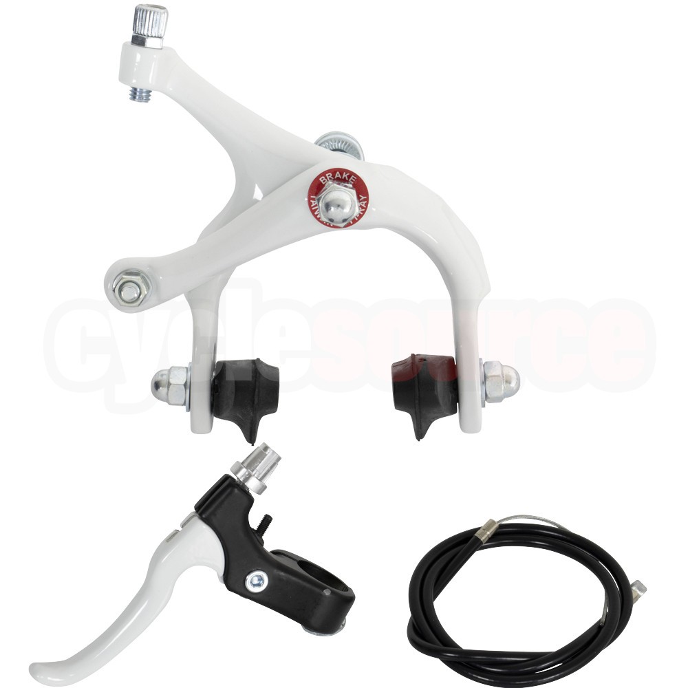 ENIX Bike Bicycle 570a FRONT Alloy Brake Set WHITE CRUISER BMX BRAKE BIKE PART