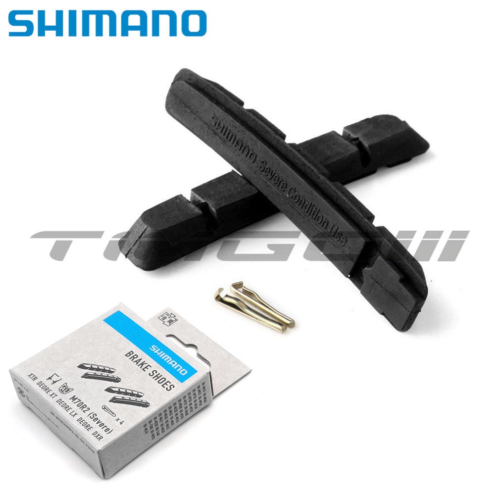 Shimano M70R2 MTB V-Brake Shoes Cartridge Inserts Pad 1 Set XTR XT LX DEORE DXR