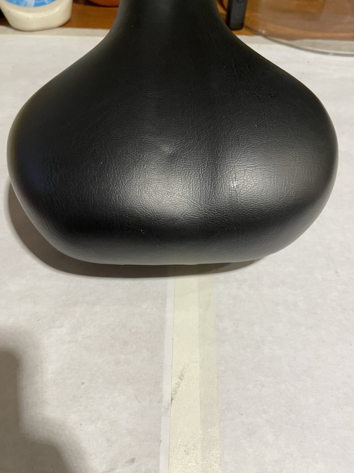 Black Synthetic Bicycle Saddle Seat, Universal Fit, Unisex Adult 1 Item no brand