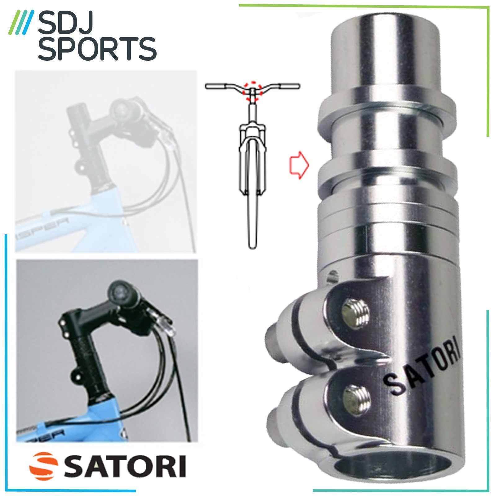 SATORI Heads up 4 28.6 x 117mm 6061 Alloy Riser Adapter Stem – Silver
