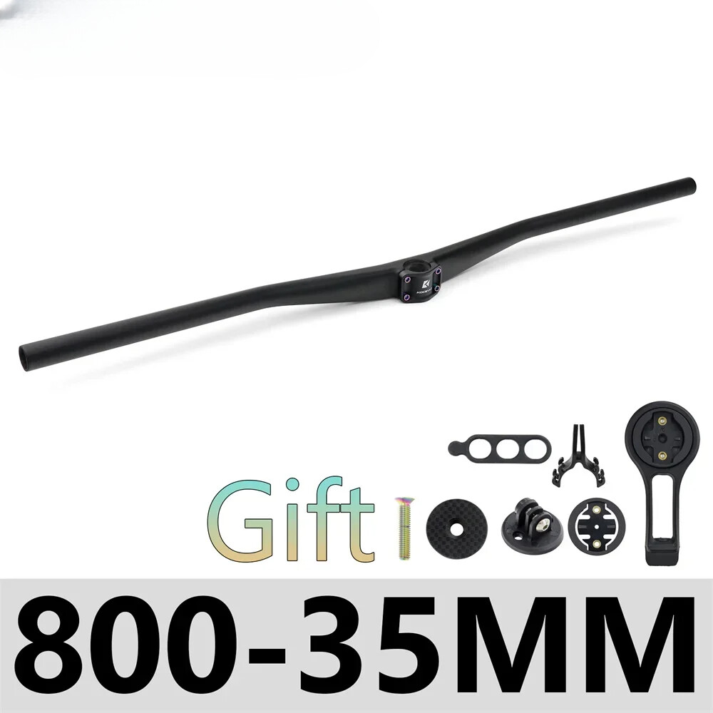 Carbon AM Mountain Bicycle Integrated Handlebar 35x800mm with Computer Mount