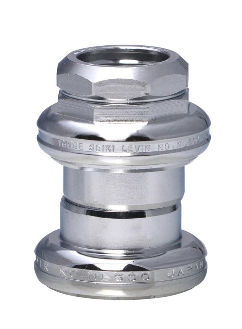 Tange Seiki Levin LV-11 Headset 1” Threaded NJS Stamped JIS 27.0/30.0 Silver