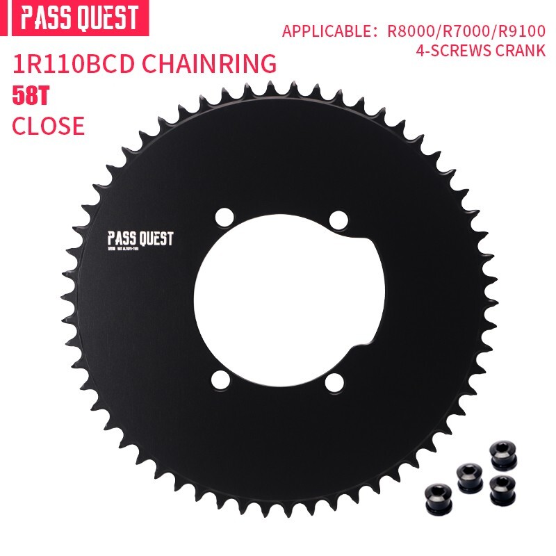 PASS QUEST 110BCD Road Bicycle Chainring Round For R7000 R8000 R9100 Crank
