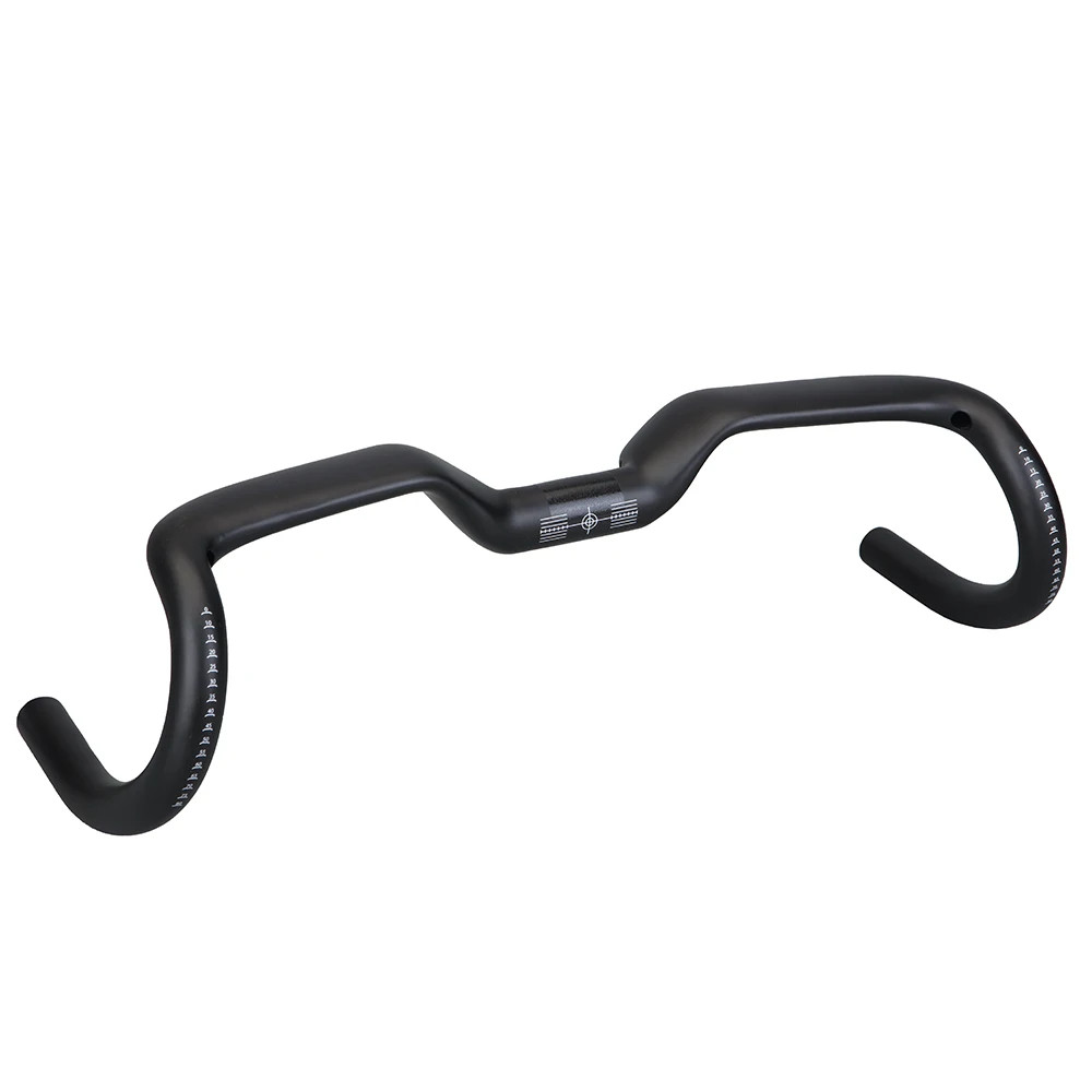 Carbon Fiber Mountain Road Bike Handlebar Full Internal Cable Routing 14° 31.8mm