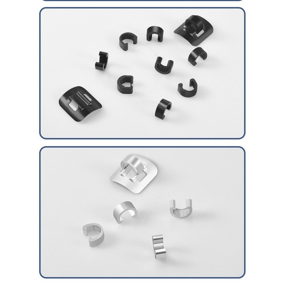 C-Shaped Cable Clip for Bikes Plastic Metal Aluminum Alloy for Brake Gear Lines