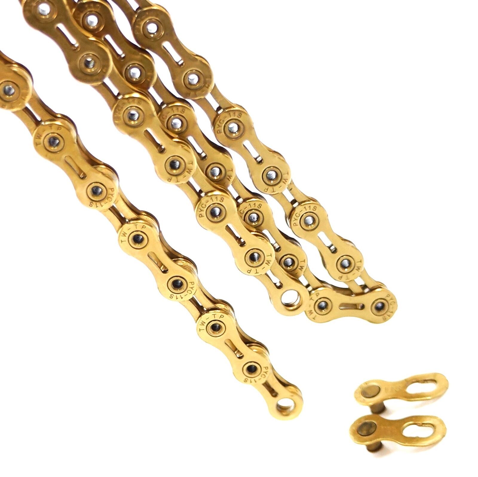 TIPSUM X11SL Ti Gold 118L Road MTB Bike Chain fit all 11s transmission Groupset