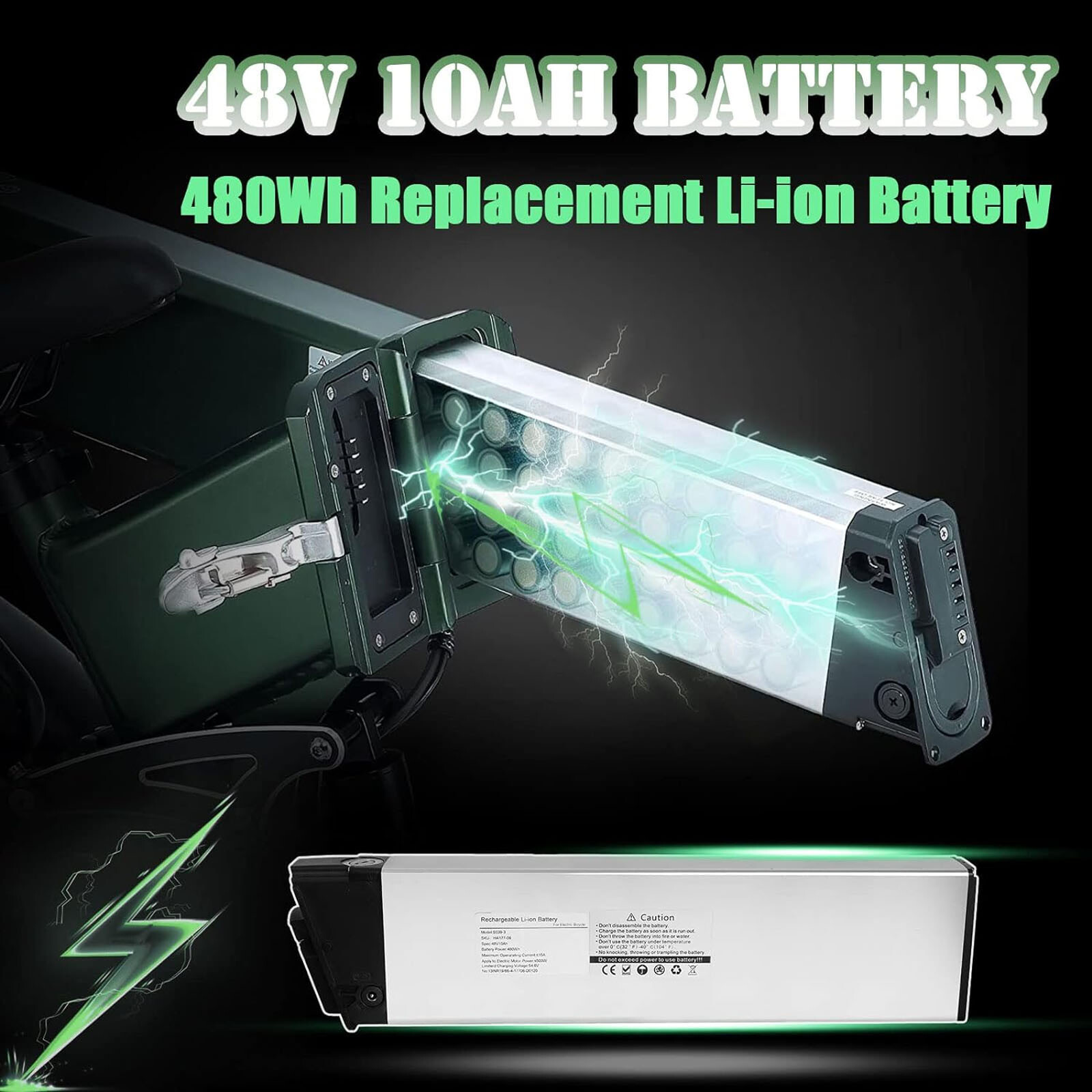 Electric Bike 48V 13Ah Lithium Battery For SAMEBIKE LO26 Plus Folding Bike