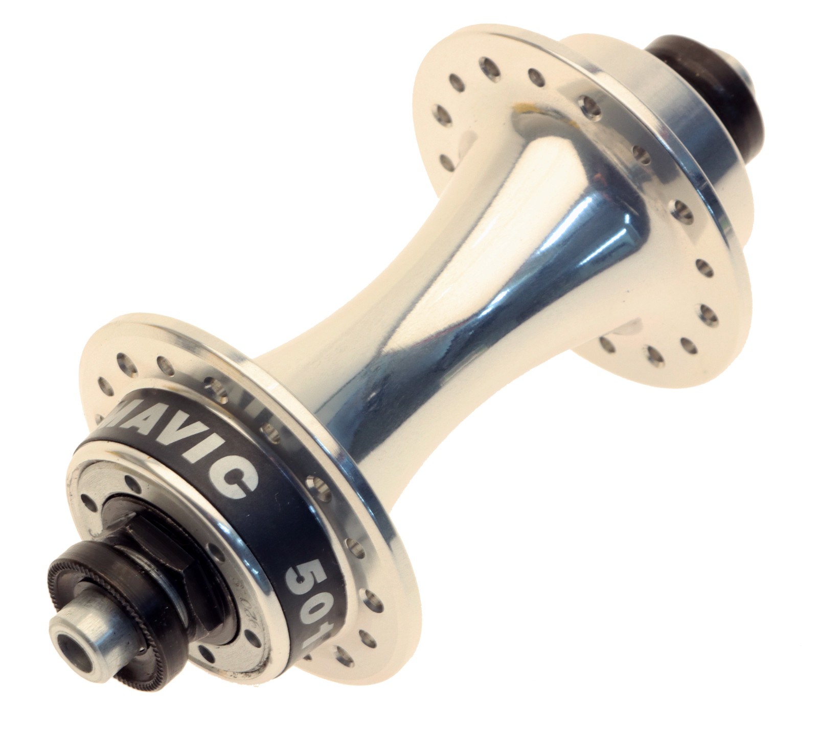 Mavic 501 Hubset Pair 32h English Freewheel Quick Release 130mm Silver NOS NIB