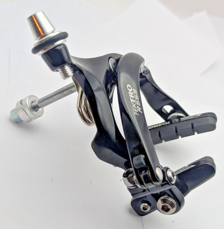 NEW Tektro R559 Bicycle Long Reach Arm Caliper Brake 55-73mm FRONT BLACK NUTTED
