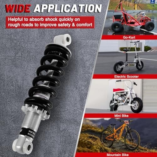190mm 1500LBS Mountain Bike Rear Shock Absorber: MTB Rear Shock with Adjustable