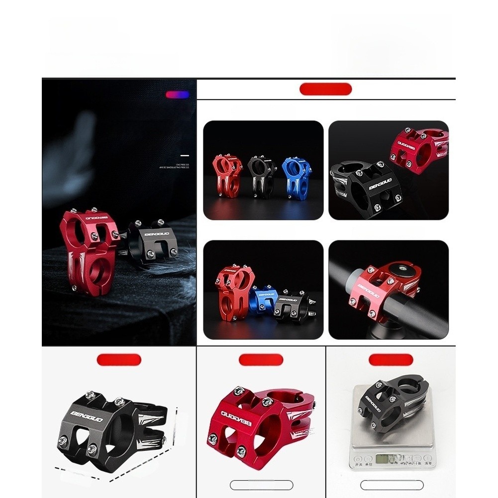 Aluminum Alloy Bike Handlebar Stem Hollow Construction Negative Angle 9 4 5cm