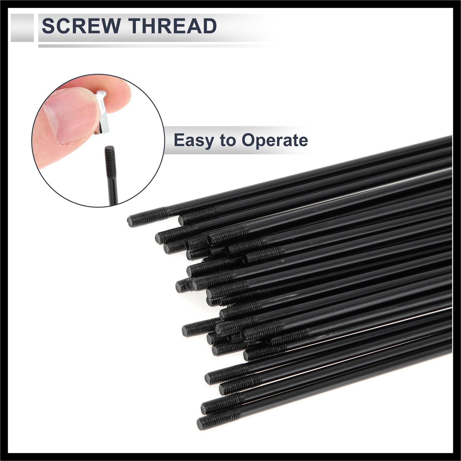 1 Set 12G 131mm Length Bicycle Spokes Nipple Carbon Steel Universal
